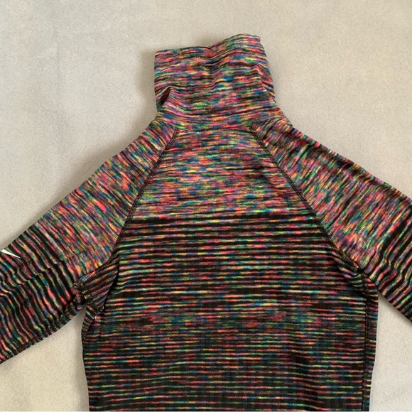 Nike Pro Hyperwarm Long Sleeve Turtleneck Training Workout Rainbow - Picture 7 of 10
